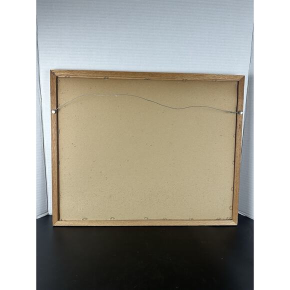 Vintage 1968 Paul Detlefsen “Covered Bridge” Litho In Wood Frame, 16x22” - Picture 6 of 8